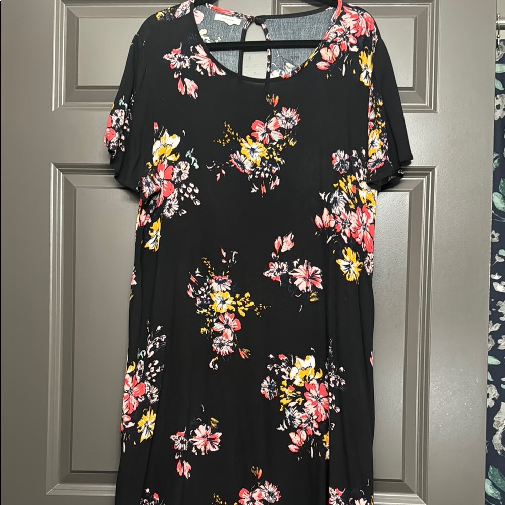 Maurice’s Floral Black Dress